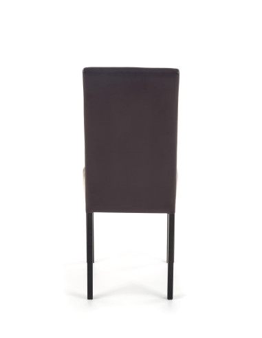 NIKKO Krzesło Eleganckie Eco Skóra Wenge / Ciemny Brąz - Klasyczna Elegancja