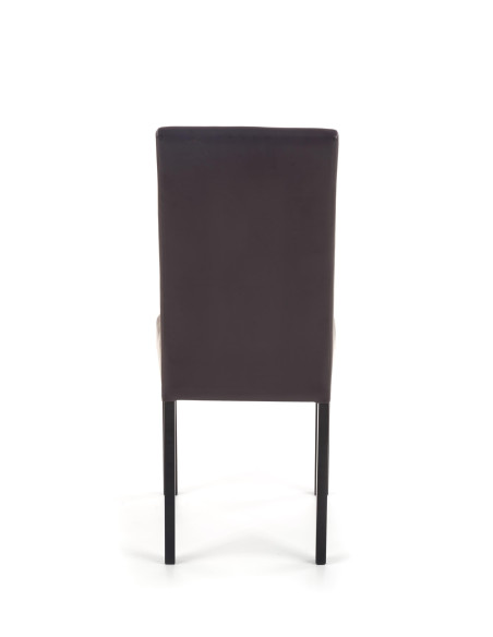 NIKKO Krzesło Eleganckie Eco Skóra Wenge / Ciemny Brąz - Klasyczna Elegancja