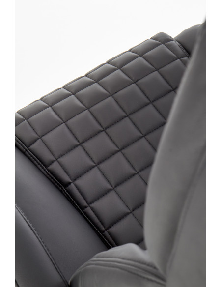 KING Fotel Biurowy Czarny - Chromowane Detale i Wyjątkowy Komfort