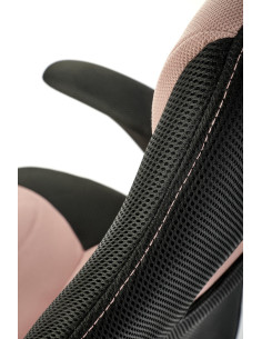 BLOOM Fotel Biurowy Czarny/Różowy z Regulacją Podłokietników - Nowoczesny 2