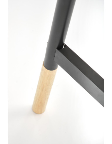 WU-32 Wieszak Czarny Naturalny 91/56/165 cm - Praktyczny i Stylowy