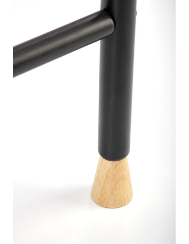 WU-32 Wieszak Czarny Naturalny 91/56/165 cm - Praktyczny i Stylowy