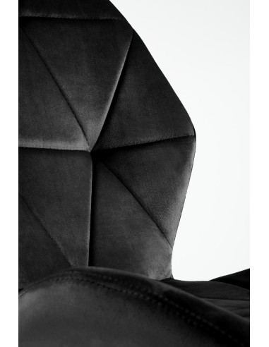 K453 Krzesło Pikowane w Trójkąty Czarne BLUVEL 19 - Elegancja i Styl