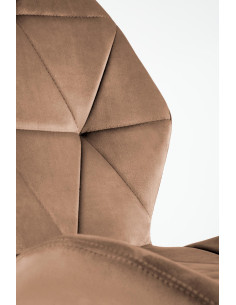 K453 Krzesło Pikowane w Trójkąty Beżowe BLUVEL 19 - Elegancja i Styl 2