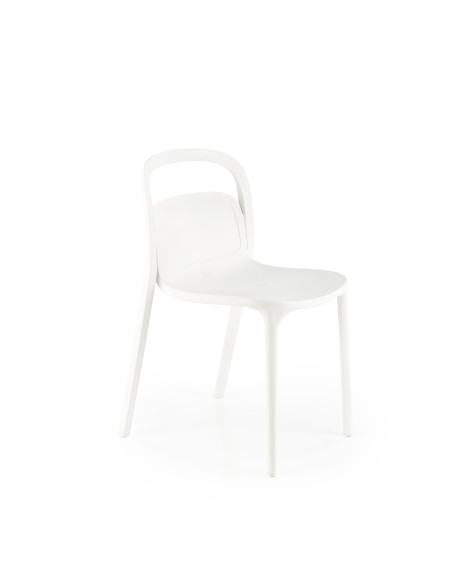 K490 Krzesło Białe Polipropylen - Nowoczesny Design i Lekkość Formy