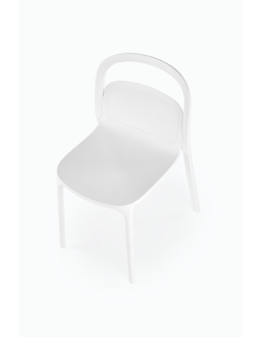K490 Krzesło Białe Polipropylen - Nowoczesny Design i Lekkość Formy