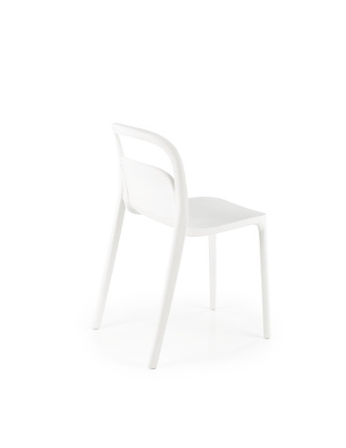 K490 Krzesło Białe Polipropylen - Nowoczesny Design i Lekkość Formy