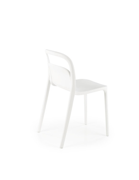 K490 Krzesło Białe Polipropylen - Nowoczesny Design i Lekkość Formy