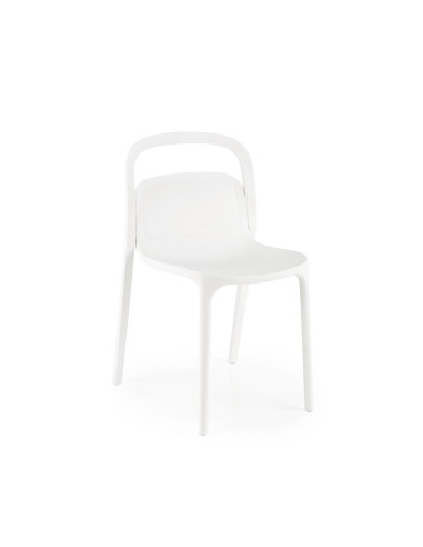 K490 Krzesło Białe Polipropylen - Nowoczesny Design i Lekkość Formy