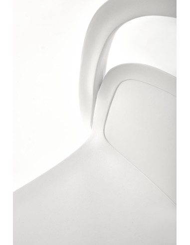 K490 Krzesło Białe Polipropylen - Nowoczesny Design i Lekkość Formy