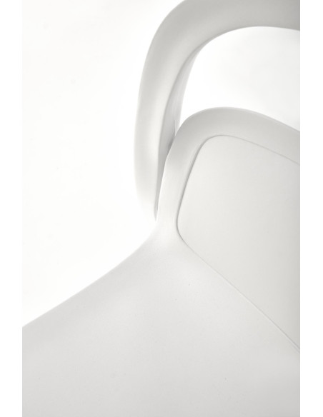 K490 Krzesło Białe Polipropylen - Nowoczesny Design i Lekkość Formy