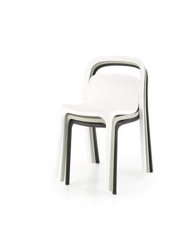 K490 Krzesło Białe Polipropylen - Nowoczesny Design i Lekkość Formy