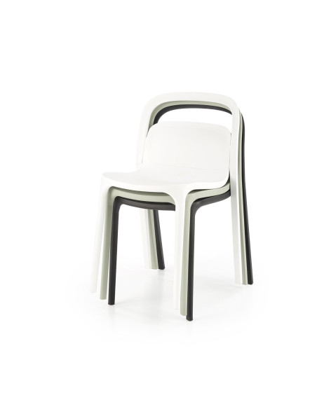K490 Krzesło Białe Polipropylen - Nowoczesny Design i Lekkość Formy