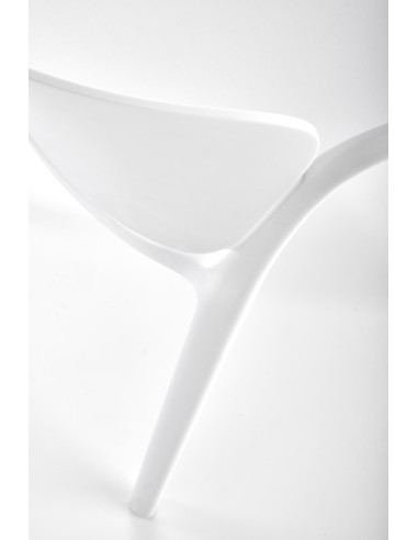 K491 Krzesło Białe Polipropylen z Podłokietnikami - Lekkość i Styl