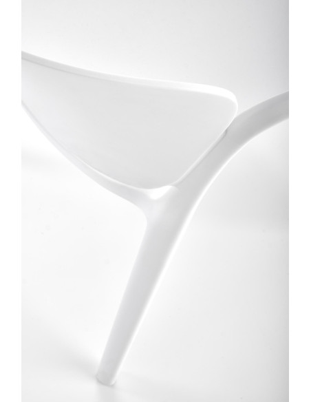 K491 Krzesło Białe Polipropylen z Podłokietnikami - Lekkość i Styl