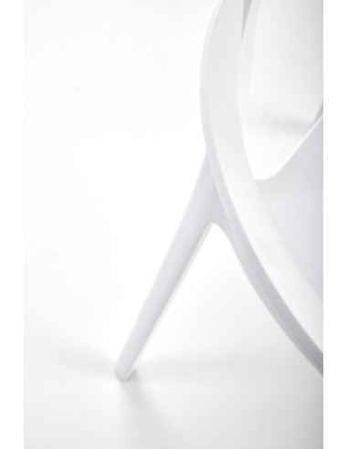 K491 Krzesło Białe Polipropylen z Podłokietnikami - Lekkość i Styl