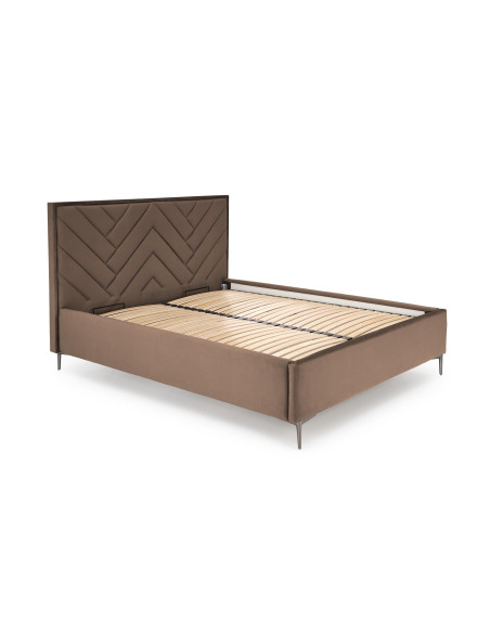 MODULO z Pojemnikiem do Łóżka Modułowego SERENO Beżowy Velvet - Elegancja