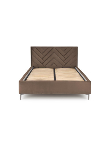 MODULO z Pojemnikiem do Łóżka Modułowego SERENO Beżowy Velvet - Elegancja