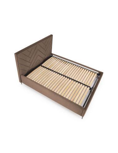 MODULO z Pojemnikiem do Łóżka Modułowego SERENO Beżowy Velvet - Elegancja