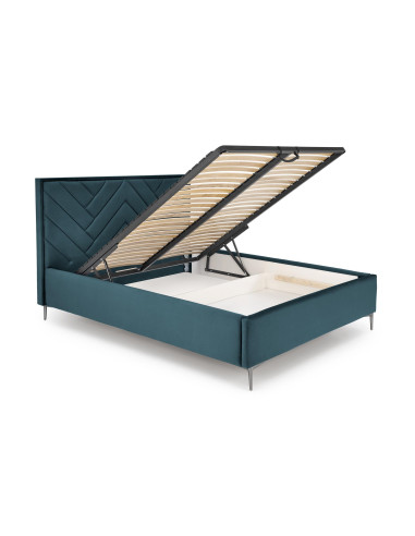 MODULO z Pojemnikiem do Łóżka Modułowego SERENO Ciemny Zielony Velvet