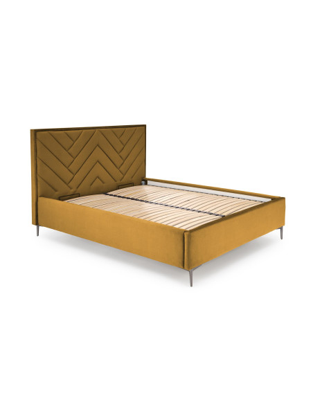 MODULO z Pojemnikiem do Łóżka Modułowego SERENO Musztardowy Velvet