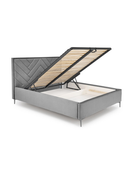 MODULO z Pojemnikiem do Łóżka Modułowego SERENO Popiel Velvet