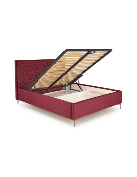 MODULO W2 łóżko 160 - wezgłowie bordowy tap. Monolith 59