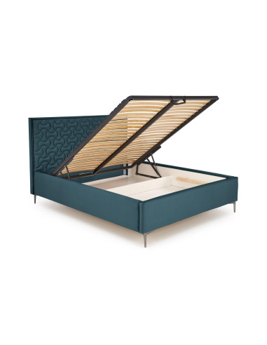 MODULO Pikowane W-2 do Łóżka SERENO Ciemna Zieleń Velvet - Luksus i Styl