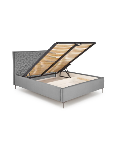 MODULO Pikowane W-2 do Łóżka SERENO Popiel Velvet - Luksus i Styl