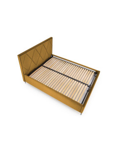 MODULO w Romby W-4 do Łóżka SERENO Musztardowy Velvet Monolith 48 2