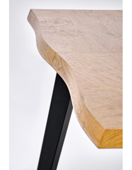 DICKSON_2 Stół Rozkładany Dąb Naturalny 150-210cm - Przestrzeń i Komfort