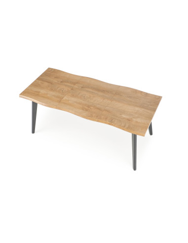 DICKSON_2 Stół Rozkładany Dąb Naturalny 150-210cm - Przestrzeń i Komfort