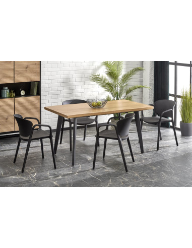 DICKSON_2 Stół Rozkładany Dąb Naturalny 150-210cm - Przestrzeń i Komfort