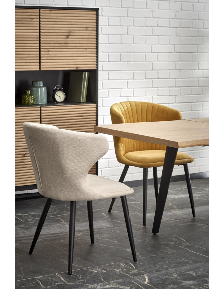 DICKSON_2 Stół Rozkładany Dąb Naturalny 150-210cm - Przestrzeń i Komfort