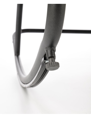 GATTO Fotel Pikowany Popielaty Tkanina/Stal - Miękki i Komfortowy