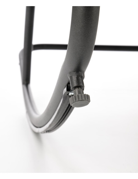 GATTO Fotel Pikowany Popielaty Tkanina/Stal - Miękki i Komfortowy