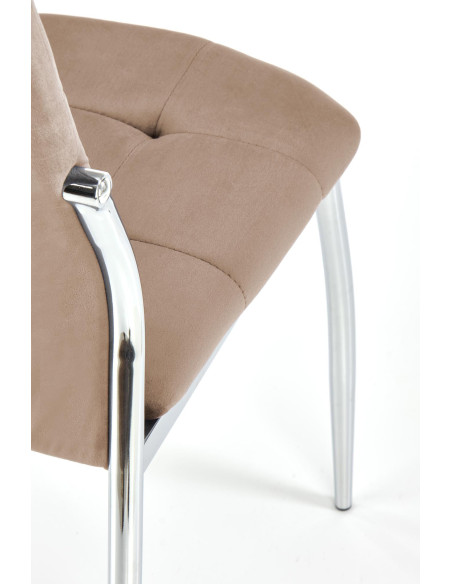 K416 krzesło beżowy velvet (1p 4szt)