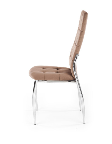 K416 krzesło beżowy velvet (1p 4szt)