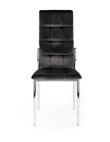 K416 krzesło czarny velvet (1p 4szt)