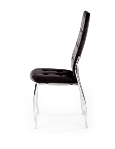 K416 krzesło czarny velvet (1p 4szt)