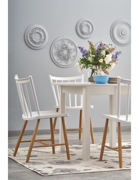 RINGO Stół Rozkładany Biały 102-142cm - Nowoczesność i Praktyczność