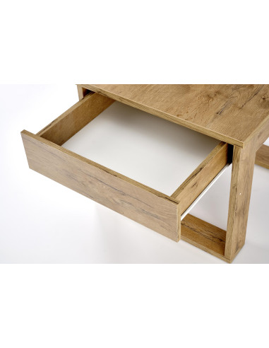 NEA Kwadratowa Ława z Szufladą Dąb Wotan 60x60cm - Nowoczesność i Wygoda