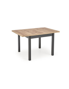 TIAGO Stół Rozkładany Dąb Craft/Czarny 90-125cm - Elegancja i Funkcjonalność