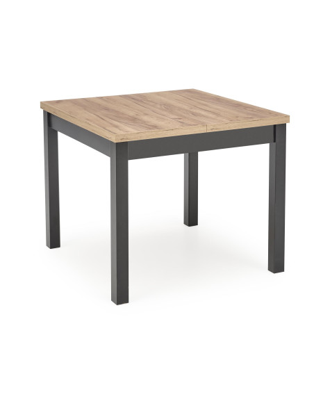 TIAGO Stół Rozkładany Dąb Craft/Czarny 90-125cm - Elegancja i Funkcjonalność