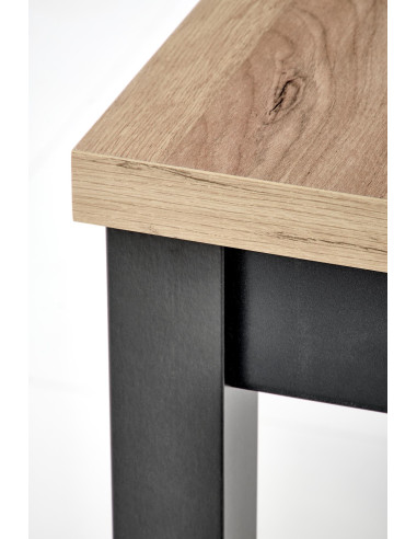 TIAGO Stół Rozkładany Dąb Craft/Czarny 90-125cm - Elegancja i Funkcjonalność