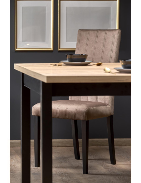 TIAGO Stół Rozkładany Dąb Craft/Czarny 90-125cm - Elegancja i Funkcjonalność