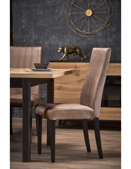 TIAGO Stół Rozkładany Dąb Craft/Czarny 90-125cm - Elegancja i Funkcjonalność