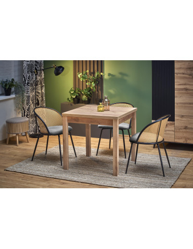 GRACJAN Stół Rozkładany Dąb Craft 80-160cm - Kompaktowy i Wielofunkcyjny