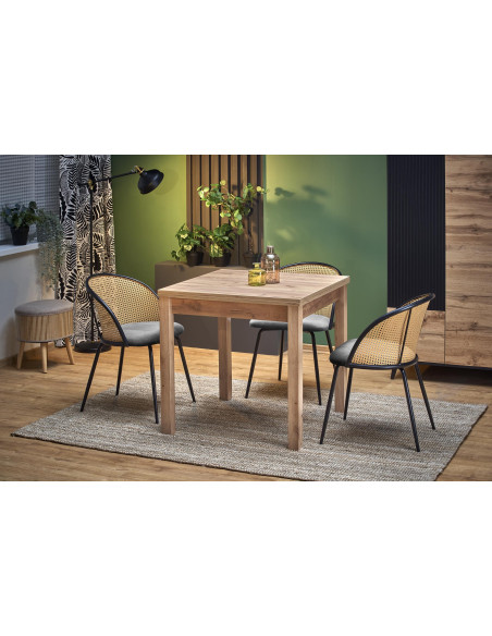 GRACJAN Stół Rozkładany Dąb Craft 80-160cm - Kompaktowy i Wielofunkcyjny