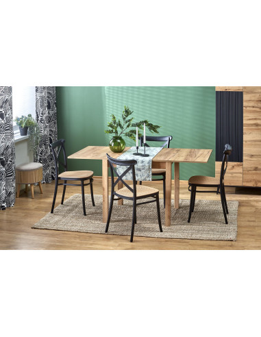 GRACJAN Stół Rozkładany Dąb Craft 80-160cm - Kompaktowy i Wielofunkcyjny